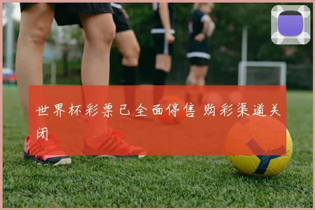 世界杯彩票已全面停售 购彩渠道关闭